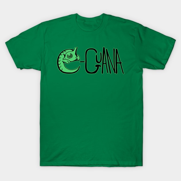 E-Guana T-Shirt by Husky's Art Emporium